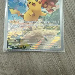 Pikachu 027 SVP Pokemon TCG Pokemon Center Stamped Promo Exclusive - Crimp Error - Image 3