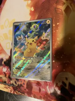 Pokemon TCG Pikachu Pokemon Center Stamped Promo Exclusive SVP 027 - Image 1