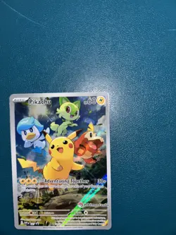 Pokemon TCG Pikachu Pokemon Center Stamped Promo Exclusive SVP 027 - Image 3