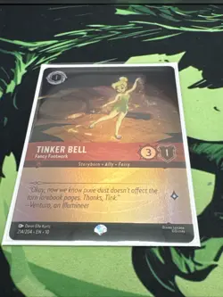 Disney Lorcana Tinker Bell - Fancy Footwork 214/204 Whispers in the Well Epic - Image 1