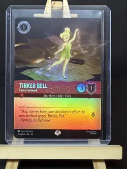 Disney Lorcana whispers in the well epic Tinker Bell Fancy Footwork 214/204 - Image 3