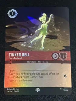 Disney Lorcana Whispers in the Well Tinker Bell-Fancy Footwork 214/204 NM Epic - Image 1
