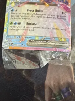 Glaceon ex (Holiday Calendar) 026/131 Holo Promo Pokemon Card SEALED - Image 2