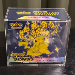 SEALED Surging Sparks Pokemon Center Elite Trainer Box ETB WITH ACRYLIC CASE - Image 1