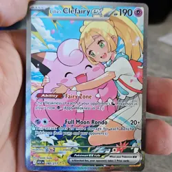 Pokemon Lillie's Clefairy EX 280/217 Holo Fairy ASC EN Card Ascended heros - Image 4