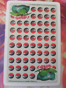 1998 Pokemon Weezing Joker Stadium 3D Green Venusaur Poker Playing Card NM - Image 2