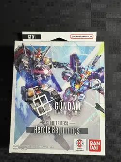 Gundam TCG - Heroic Beginnings Starter Deck (ST01) Opened | Promo Card Removed - Image 2