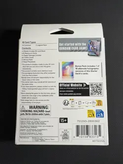 Gundam TCG - Heroic Beginnings Starter Deck (ST01) Opened | Promo Card Removed - Image 3