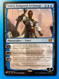 MTG 1x Teferi, Temporal Archmage 19 The List - Commander 2014 Magic the x1 NM - Image 1