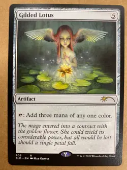 MTG 1x Gilded Lotus # 205 Secret Lair Drop Magic the Gathering Card x1 NM - Image 1