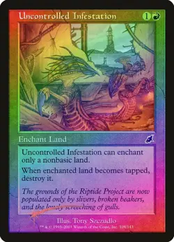 Magic the Gathering UNCONTROLLED INFESTATION #108/143 Scourge Red Foil Common - Image 1