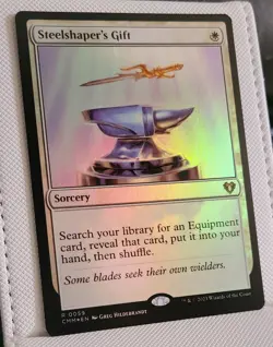 MTG Steelshaper's Gift Foil Commander Masters #0059 Near Mint - Image 1