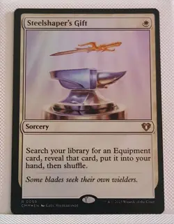 MTG Steelshaper's Gift Foil Commander Masters #0059 Near Mint - Image 2