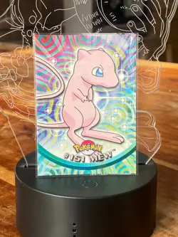 Mew #151 Pokemon Topps 1999/2000 TV Animation Blue Logo Series 1 - Image 1