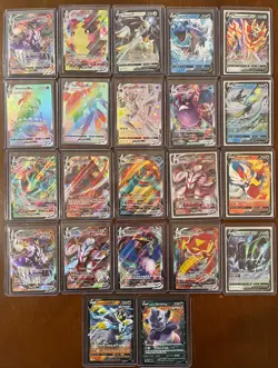 Pokemon VMax & V Lot (22) TCG Rainbow Rare Tapu Koko, Arceus, Grimmsnarl - Image 1