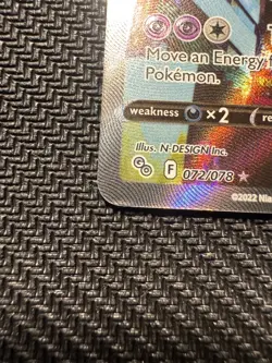 Pokemon Go Mewtwo v 72/78 Full Art Alternate Art Ultra Rare LP - Image 3