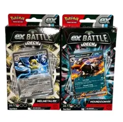 2024 Pokemon EX BATTLE DECK Houndoom & Melmetal Lot of 2 Boxes NEW/SEALED - Image 1