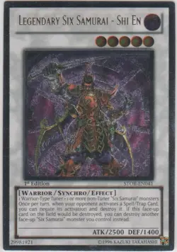 Legendary Six Samurai - Shi En - STOR-EN041 - Ultimate Rare - Unlimited Edition - Image 1