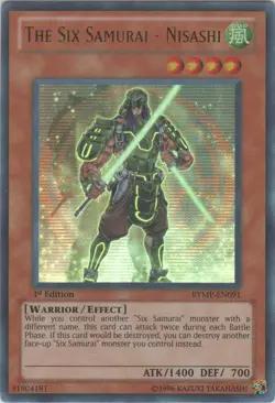 Yugioh! LP The Six Samurai - Nisashi - RYMP-EN091 - Ultra Rare - 1st Edition Lig - Image 1