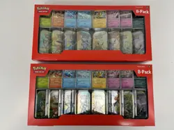 2x Pokemon TCG Scarlet & Violet Prismatic Evolutions 8 Mini-Tin Bundle Costco - Image 2