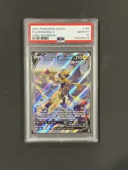 Zeraora V 166/198 Chilling Reign PSA 10 Full Art Ultra Rare Holo Pokemon TCG - Image 1