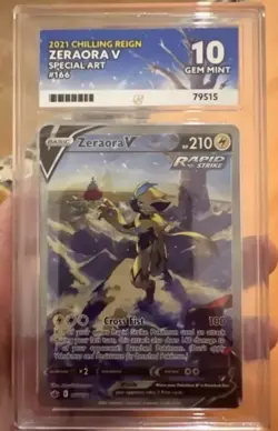 Zeraora V 166/198 Chilling Reign Alt Art Pokemon ACE 10 GEM MINT - Image 1