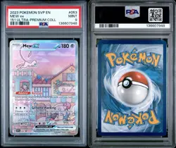 2023 POKEMON SVP EN-SV BLACK STAR PROMO 151 ULTRA-PREM COLL #053 MEW EX PSA 9 - Image 3