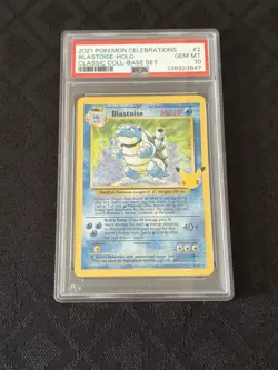 PSA 10 - BLASTOISE - 2/102 - CELEBRATIONS CLASSIC 25TH ANNIVERSARY SET HOLO - Image 1