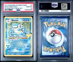 PSA 10 - BLASTOISE - 2/102 - CELEBRATIONS CLASSIC 25TH ANNIVERSARY SET HOLO - Image 3