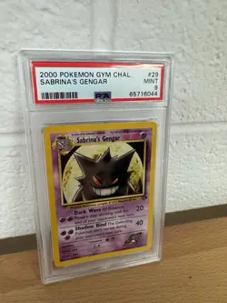 Pokemon Sabrina's Gengar Gym Challenge Unlimited Rare #29 PSA 9 Mint - Image 2