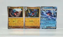 Pokemon TCG Garchomp ex 038/182 SV04: Paradox Rift Double Rare - 3 Cards Set - Image 1