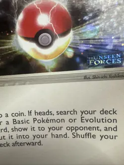 Pokemon Poke Ball EX Unseen Forces 87/115 Reverse Holo Uncommon Graded Mint 9 - Image 5