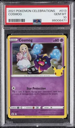 2021 POKEMON CELEBRATIONS #013 COSMOG PSA 10 - Image 1