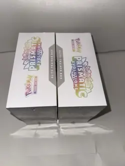Pokemon TCG Prismatic Evolutions Elite Trainer Box ETB Factory Sealed Lot of 2 - Image 5