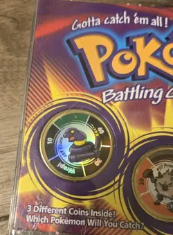 Hasbro 1999 Pokemon 3 Battling Coin Game Collector Set Ekans Primeape Magneton - Image 3