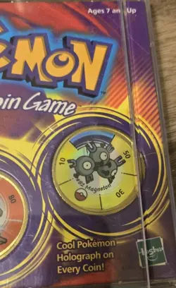 Hasbro 1999 Pokemon 3 Battling Coin Game Collector Set Ekans Primeape Magneton - Image 5