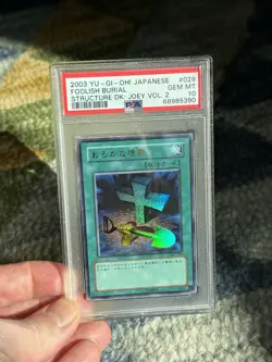 Yu-Gi-Oh! PSA 10 Foolish Burial SJ2-029 ULTRA RARE JAPANESE Structure Deck Joey - Image 3