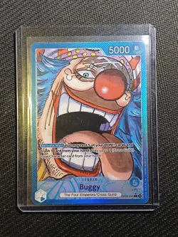 OP09-042 - One Piece Emperors in the New World Leader Alt Art Buggy TCG Card - Image 1