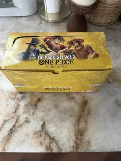 One Piece TCG Tin Pack Set Vol. 2 Set Lot Of 12 TS-02 Display English New - Image 1