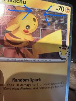 SWIRL Pikachu 51/162 Stamped 2026 Pokemon Day 30th Anniversary Promo TCG W/ Coin - Image 2
