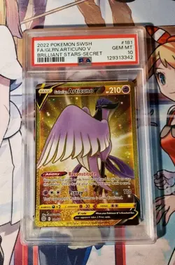 2022 POKEMON SWORD & SHIELD BRILLIANT STARS FULL ART/GALARIAN ARTICUNO V PSA 10 - Image 1