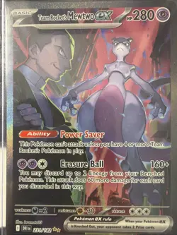 Pokemon TCG Team Rockets Mewtwo EX Special Illustration Destined Rivals - Image 1