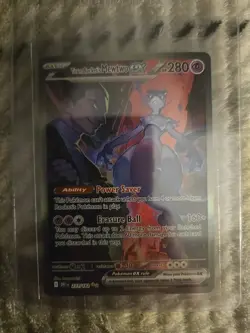 Pokemon TCG Team Rockets Mewtwo EX Special Illustration Destined Rivals NM - Image 1