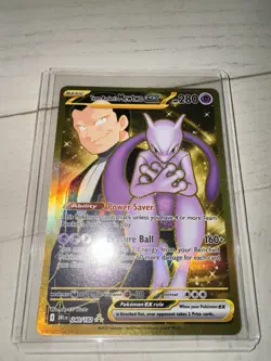 Pokemon TCG Team Rockets Mewtwo EX Special Illustration Destined Rivals - Image 1
