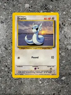 Pokemon TCG Cards Dratini 26/102 Base Set Uncommon EXC - Image 1