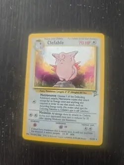 Clefable 5/130 Base Set 2 Holo Rare Pokemon Card - Image 1