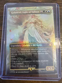 MTG - Galadriel, Light of Valinor - FOIL - LTC 498 - Mythic - 2GWU - NM - Image 1