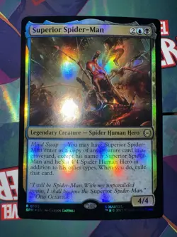 MTG Superior Spider-Man *FOIL* #0155 Rare Marvel’s Spider-Man Magic - Image 1
