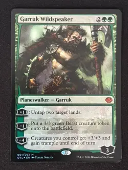 1x MTG Garruk Wildspeaker (Foil, Creased) - Media Promos (MEDIA) (GVL) #1 - Image 1