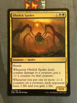 Magic: The Gathering Obelisk Spider Creature Hour of Devastation - Image 1